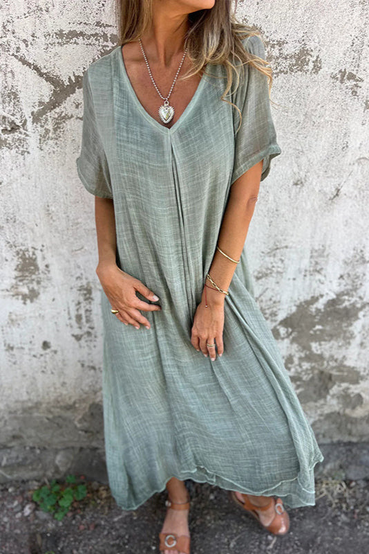 Ria™ | Comfortabele jurk met V-hals